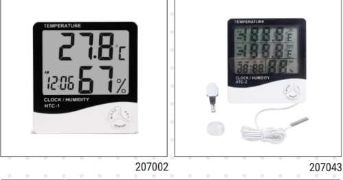 Digital Thermo Hygrometer - Temperature, Clock, and Humidity Monitor