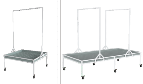 Mobile Grow Rack - Versatile Heavy-Duty Plant Support System