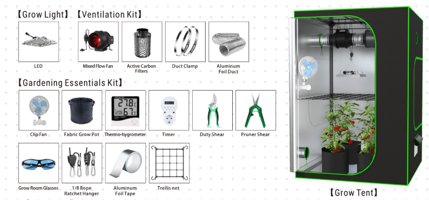 Starter AC Growing Kit – Complete Indoor Gardening System