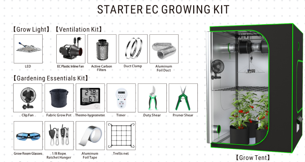 Starter EC Growing Kit – All-in-One Indoor Gardening Solution